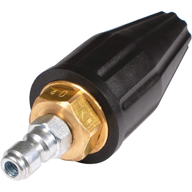 YAMATIC Pressure Washer Tips Turbo Nozzle 4000 PSI Max. 5000 PSI, 360Â° Rotating Turbo Spray Tips For Power Washer with 1/4" Quick Connector, 4.0 GPM - Image 1